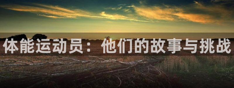 xc体育app官方网站：体能运动员：他们的故事与挑战